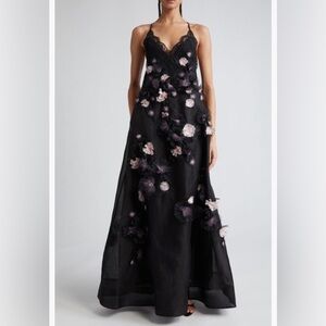 NWT $2950 Zimmermann Matchmaker Daisy Linen & Silk Organza Gown 3 (fits like 10)